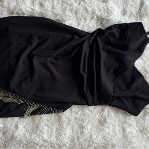 Honey and Rosie Black Dress with Silver Accents